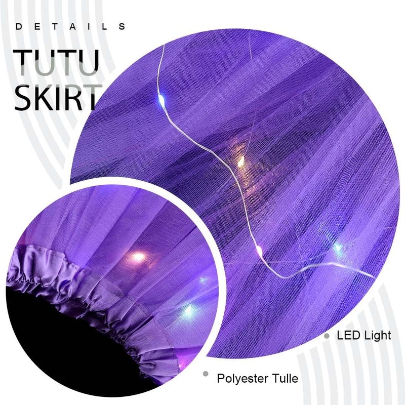 TWINKLEDE Light Up Tutu Skirt Led Tulle Tutus Glow Running Dance Costume Skirts for Women - Image 4